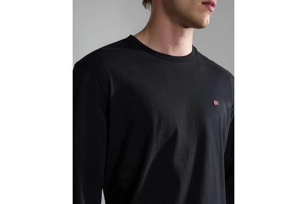 Men's Black Salis T-shirt Napapijri NP0A4HN7-0411