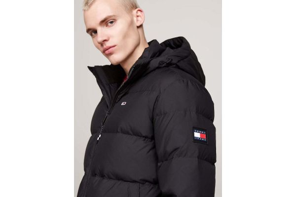Men's Black Tjm Essential Down Jacket Ext Tommy Jeans DM0DM19786-BDS