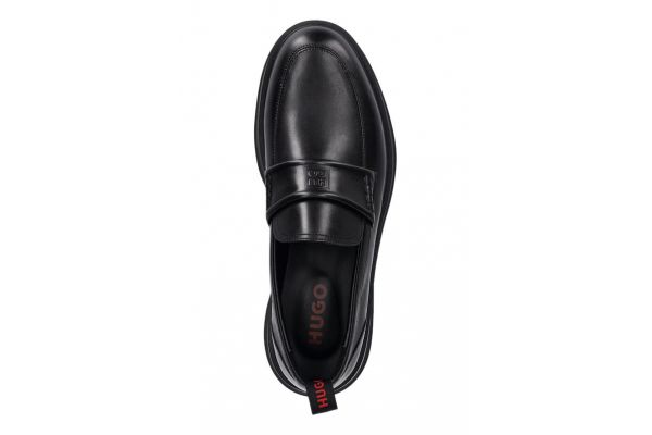 Ανδρικά Δερμάτινα Lenner Loafers Μαύρα Hugo 50548485-001