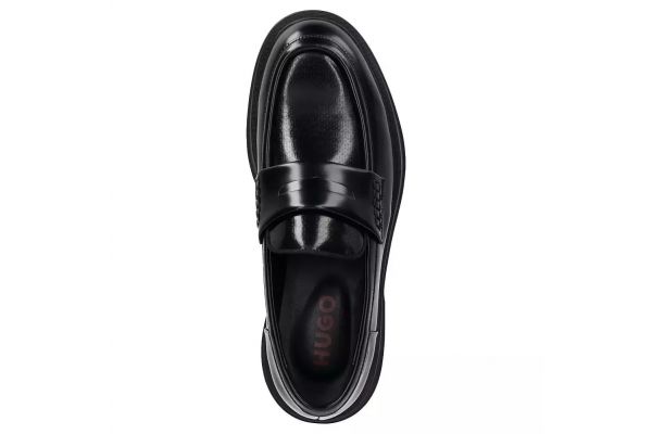 Men's Black Leather Lenner Loafer Hugo 50552556-001