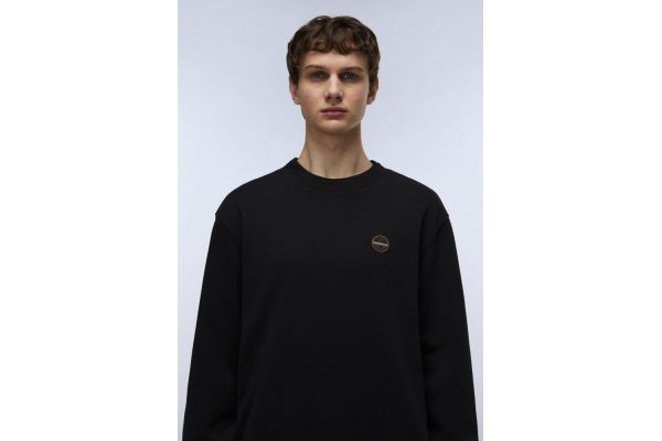 Men's Black B-Badge Sweatshirt Napapijri NP0A8946-9411