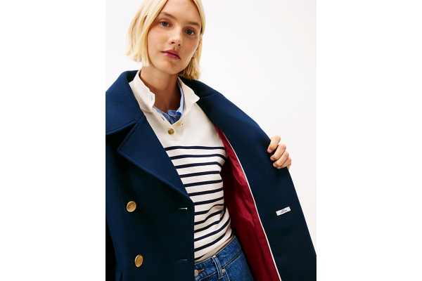 Γυναικείο Παλτό Navy Μπλε Tommy Hilfiger WW0WW47281-C1G