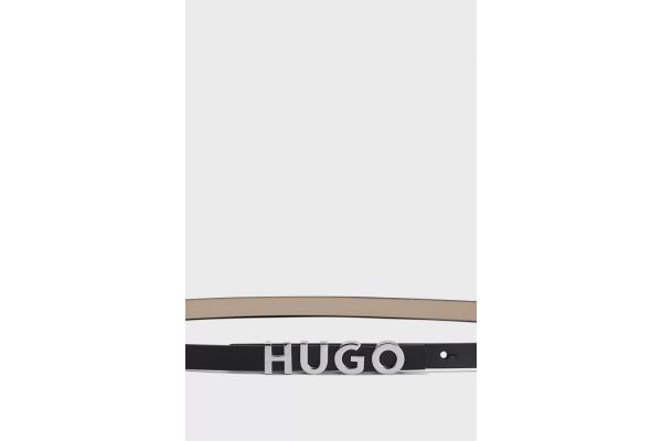 Γυναικεία Δερμάτινη Zula Ζώνη Μαύρη Hugo 50536876-001
