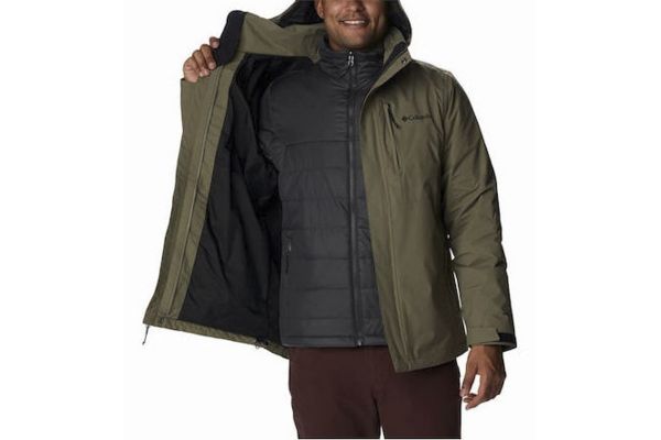 Men's Khaki Element Blocker III Interchange Jacket Columbia 2090122-397