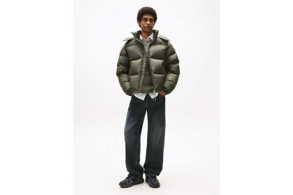 Ανδρικό Μπουφάν Χακί Tommy Jeans DM0DM22036-MRH