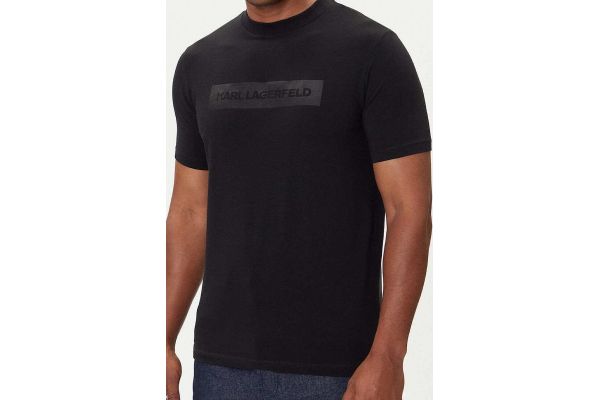 Men's Black T-shirt Crewneck Karl Lagerfeld 755035 554221-990