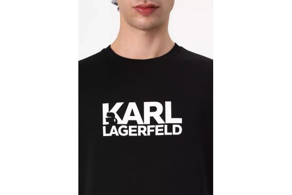 Ανδρικό T-shirt Μαύρο Karl Lagerfeld 755087 554235-990