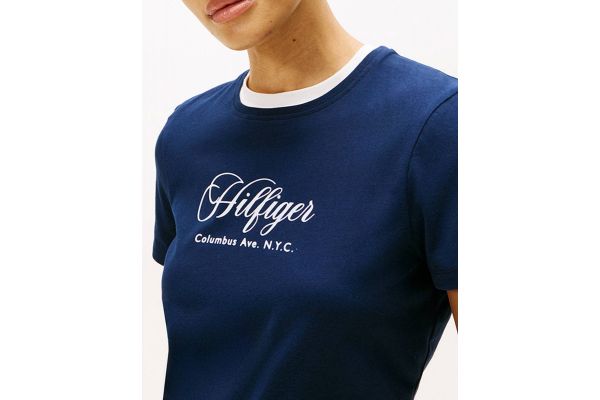 Γυναικείο T-shirt Navy Μπλε Tommy Hilfiger WW0WW46120-C1G