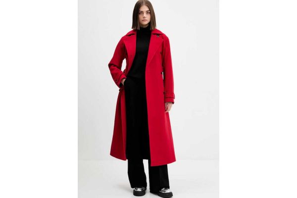 Women's Red Martinu-1 Coat Hugo 50547616-619