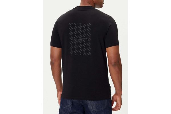 Men's Black T-shirt Crewneck Karl Lagerfeld 755034 554221-990