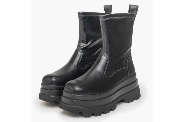 Women's Black Jupiter Sock Boot Buffalo BUF1270135-BLACK