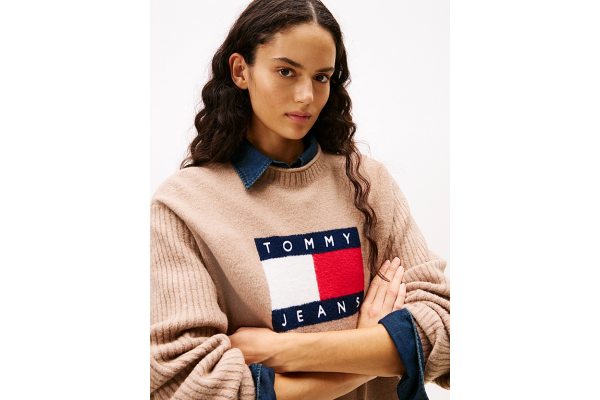 Women's Malted Milk Tjw Flag Sweater Dress Ext Tommy Jeans DW0DW21462-GUQ