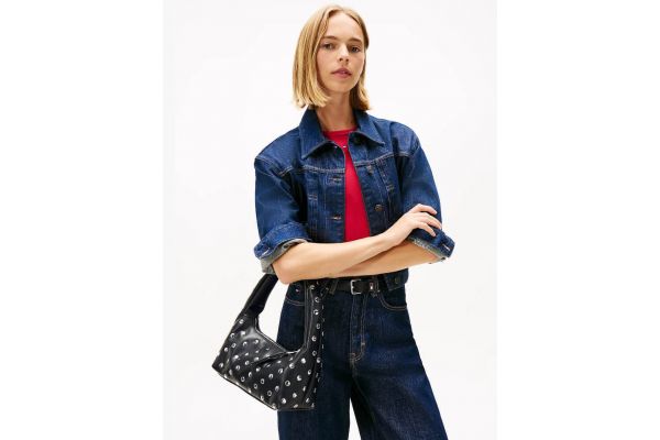 Women's Black Tjw Holiday Stud Shoulder Bag Tommy Jeans AW0AW17894-BDS