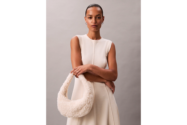 Γυναικεία Sherpa Τσάντα Εκρού Calvin Klein LV04F3142G-QJ5