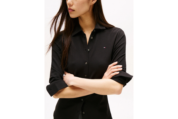 Γυναικείο 1985 Slim Πουκάμισο Μαύρο Tommy Hilfiger WW0WW43528-BDS