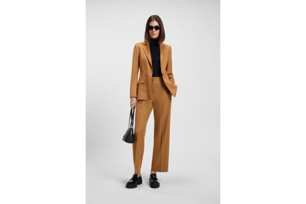 Women's Light Brown Hulana-3 Trousers Hugo 50554953-230 Women's Light Brown Hulana-3 Trousers Hugo 50554953-230