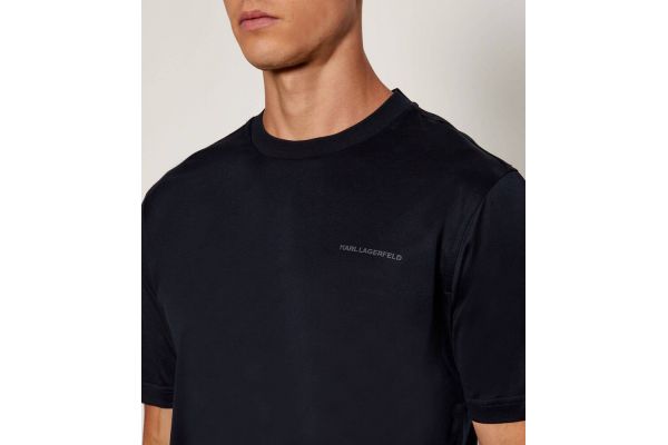 Men's Navy Blue T-shirt Crewneck Karl Lagerfeld 755002 554200-690