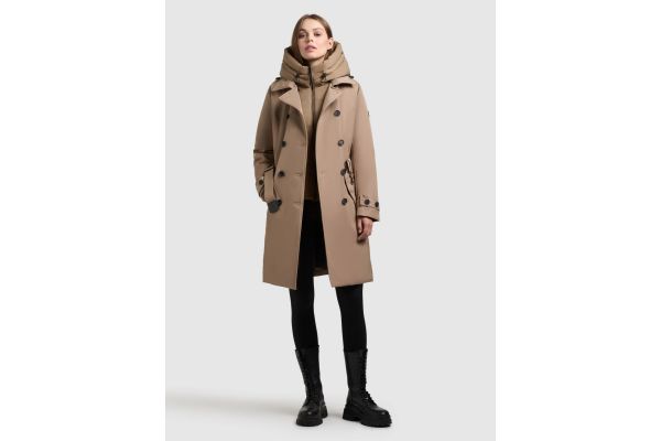 Women's Beige Daisy Trenchcoat Khujo KJ1119CO253-146 Women's Beige Daisy Trenchcoat Khujo KJ1119CO253-146
