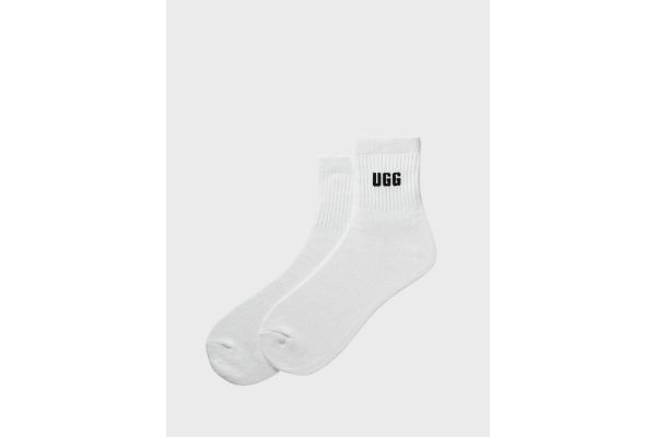 Women's White/Black Quinlin Logo Quarter 2Pack Socks UGG 1171623-WBLC Women's White/Black Quinlin Logo Quarter 2Pack Socks UGG 1171623-WBLC