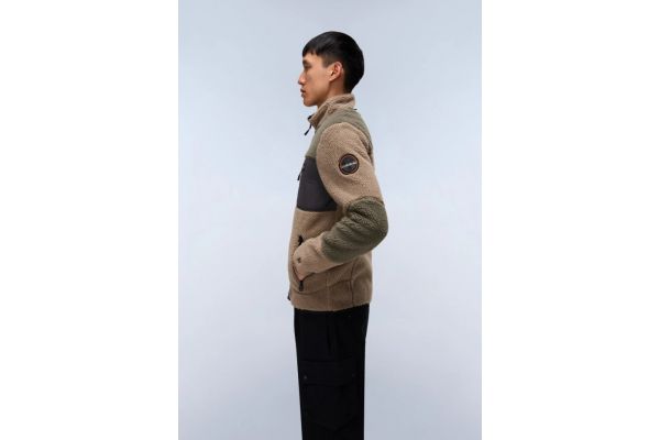 Ανδρική Yupik Fleece Ζακέτα Καφέ Napapijri NP0A4GNS-MCD1 Ανδρική Yupik Fleece Ζακέτα Καφέ Napapijri NP0A4GNS-MCD1