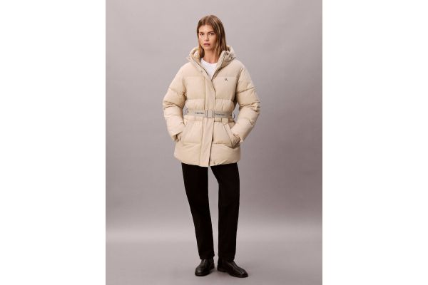 Γυναικείο Puffer Μπουφάν Μπεζ Calvin Klein LV047D507G-NSU Γυναικείο Puffer Μπουφάν Μπεζ Calvin Klein LV047D507G-NSU