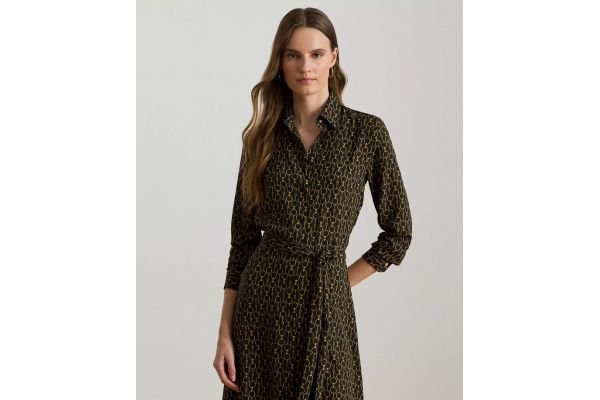 Women's Black Karalynn Lon Sleeve Daydress Ralph Lauren 200979912001-001 Women's Black Karalynn Lon Sleeve Daydress Ralph Lauren 200979912001-001