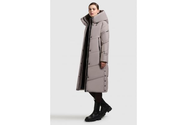Women's Grey Pulset Matt Jacket Khujo KJ1182CO253-123 GREIGE Women's Grey Pulset Matt Jacket Khujo KJ1182CO253-123 GREIGE