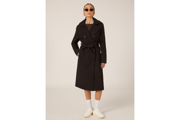 Women's Black Trenchcoat Alcott CP2375DOAX15-BLACK