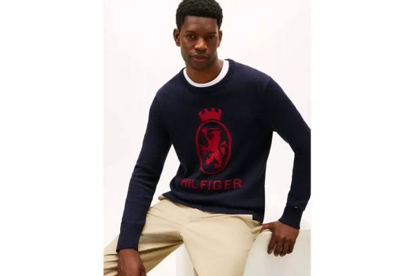Ανδρικό Πουλόβερ Navy Μπλε Tommy Hilfiger MW0MW40841-DW5 Ανδρικό Πουλόβερ Navy Μπλε Tommy Hilfiger MW0MW40841-DW5