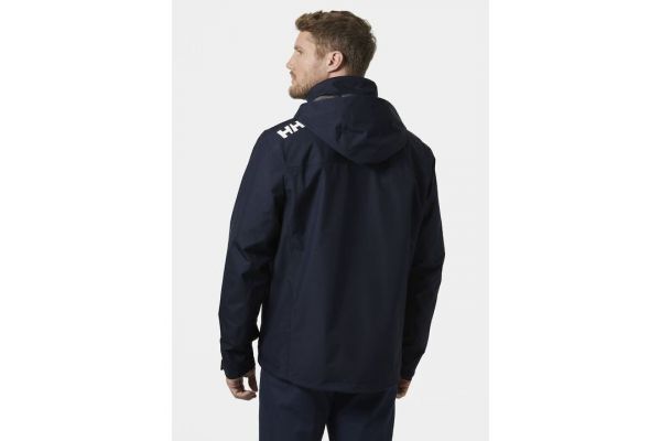 Men's Navy Blue HEH Crew Hooded Midlayer Jacket 2 Helly Hansen 34442-NAVY Men's Navy Blue HEH Crew Hooded Midlayer Jacket 2 Helly Hansen 34442-NAVY