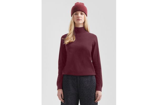 Women's Burgundy Knitted Sweater S.Oliver 2172028-3900