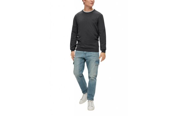 Men's Grey Knitted Sweater S.Oliver 2143173-98W2 Men's Grey Knitted Sweater S.Oliver 2143173-98W2