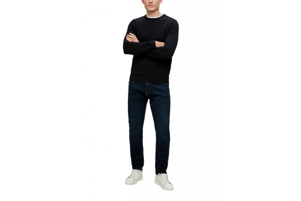 Men's Black Knitted Sweater S.Oliver 2143173-9999 Men's Black Knitted Sweater S.Oliver 2143173-9999