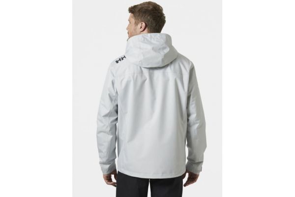 Men's Grey HEH Crew Hooded Midlayer Jacket 2 Helly Hansen 34442-GREY FOG Men's Grey HEH Crew Hooded Midlayer Jacket 2 Helly Hansen 34442-GREY FOG