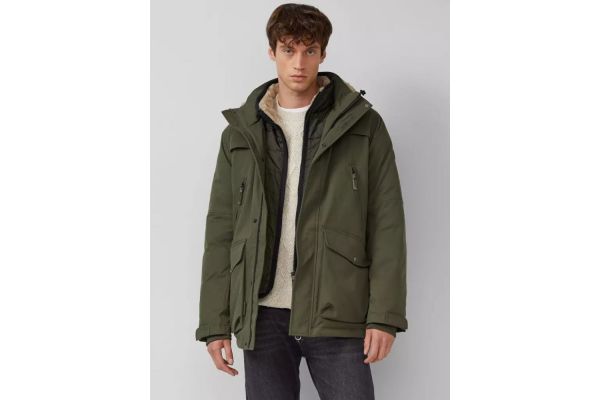 Ανδρικό Παρκά Μπουφάν Λαδί S.Oliver 2167459-7938