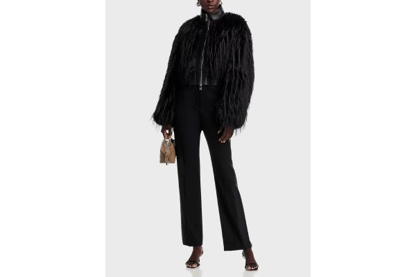 Women's Black Cecool Eco Fur Boss 50548357-001