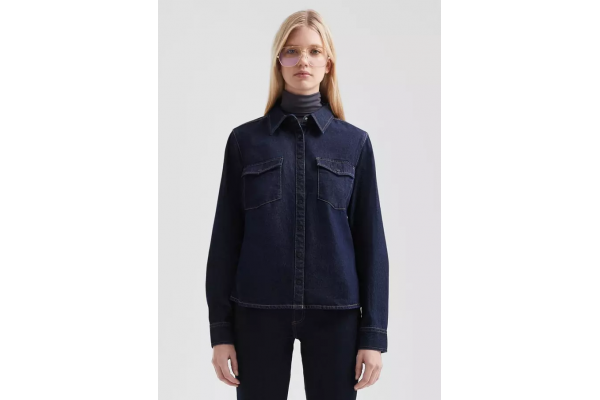 Γυναικείο Τζιν Πουκάμισο Navy Μπλε S.Oliver 2171223-58Z8