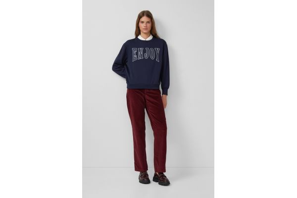 Γυναικείο Κοτλέ Παντελόνι Μπορντό S.Oliver 2170188-3902