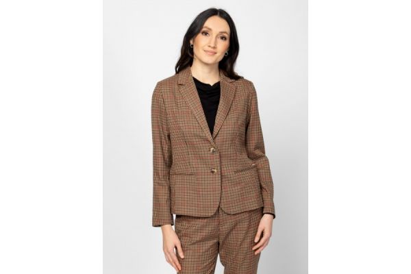 Γυναικείο Graven Σακάκι Καφέ Heavy Tools T88001-CHECKED