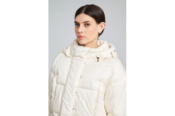 Women's Ecru LENI PUFFER COAT Mind Matter MML25-02-06-024