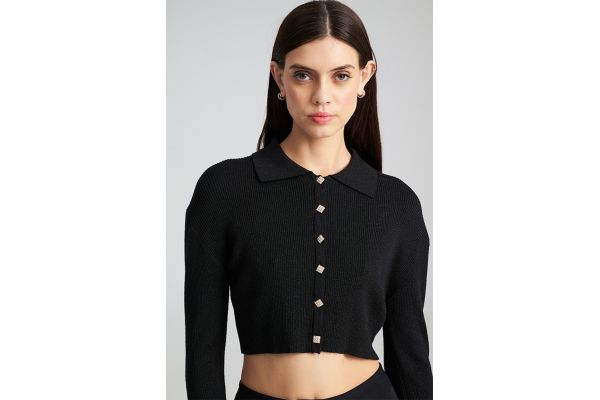 Women's Black MADISON CARDIGAN Mind Matter MML25-02-09-014