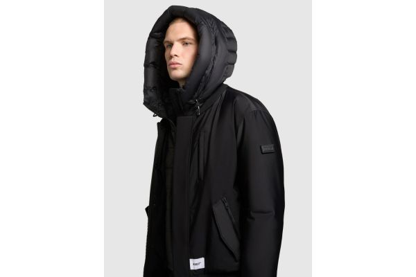 Men's Black Clemat Bomber Jacket Khujo KJ2067JK253-BLACK