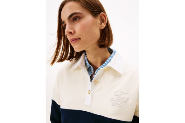 Γυναικείο Polo Φούτερ Μπεζ Tommy Hilfiger WW0WW49519-AEF