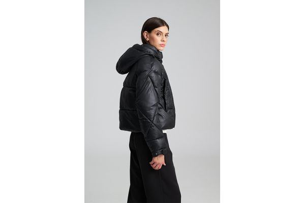 Women's Black LENI PUFFER COAT Mind Matter MML25-02-06-024