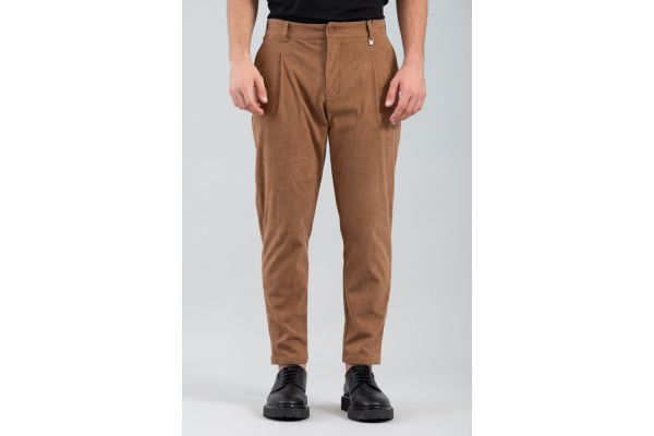 Men's Camel Corduroy Pants Vittorio 2425AZZATE-CAMEL