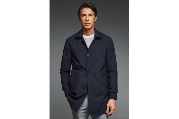 Ανδρική Καπαρντίνα Διπλής Όψεως Μπλε/Μαύρη Guy Laroche EW244037-BLUE