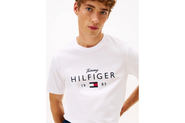 Ανδρικό T-shirt Λευκό Tommy Hilfiger MW0MW41455-YBR