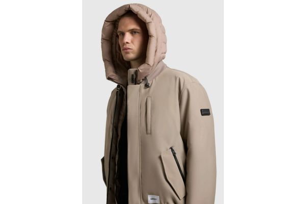 Men's Grey Clemat Bomber Jacket Khujo KJ2067JK253-123 GREIGE