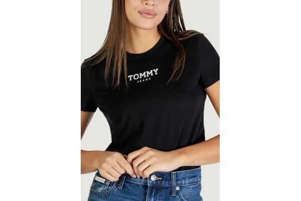 Γυναικείο T-shirt Μαύρο Tommy Jeans DW0DW21842-BDS