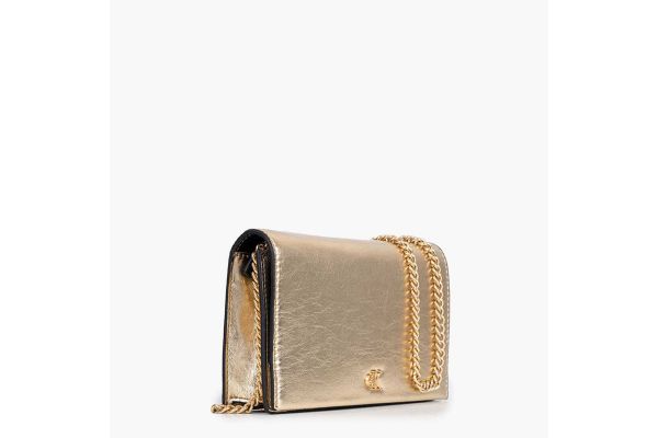 Women's Silver CK Metallic Wallet on Chain Calvin Klein LV04F3320G-3JG